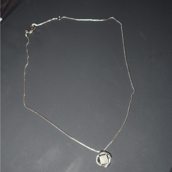 David Yurman infinity necklace with diamonds - Picture 4 of 4